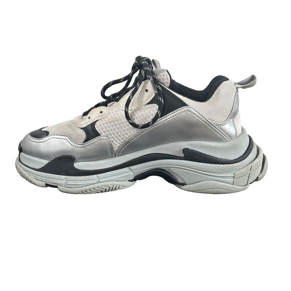 Balenciaga Men\'s Triple Track S Sneaker Size US 12/ EUR 45 Gray/Silver Retro main image 8